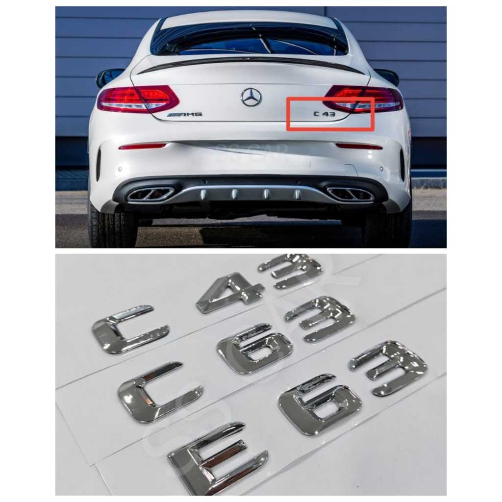 MERCEDES BENZ AMG EMBLEM - A45s C43 C63 E63 C63s E63s CLA45s