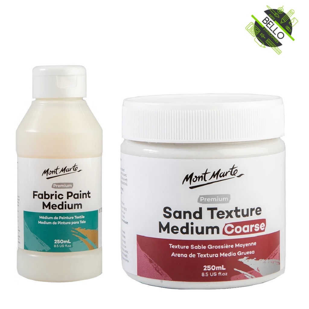 Mont Marte Premium Medium Fabric Paint 250ml / เนื้อทรายหยาบ 250ml