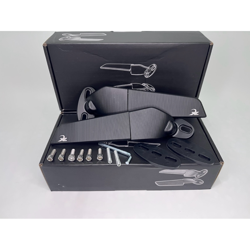 Cermin Sisi Boleh Laras Dengan Winglet Fairing SIDE MIRROR WINGLET Kawasaki Ninja Honda CBR Yamaha R