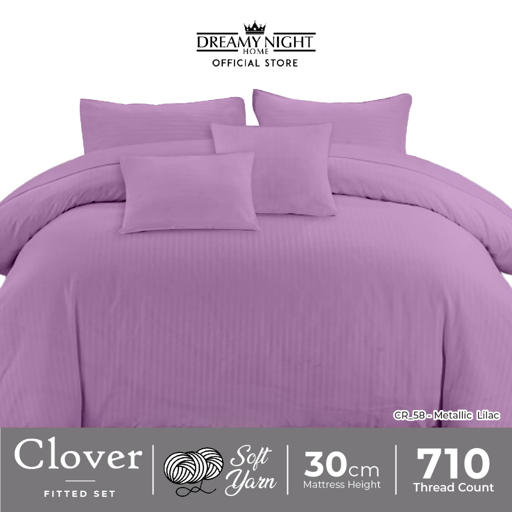 Dreamynight Home Clover 710 TC ชุดผ้าปูที่นอนไมโครไฟเบอร์ | 4 ชิ้น