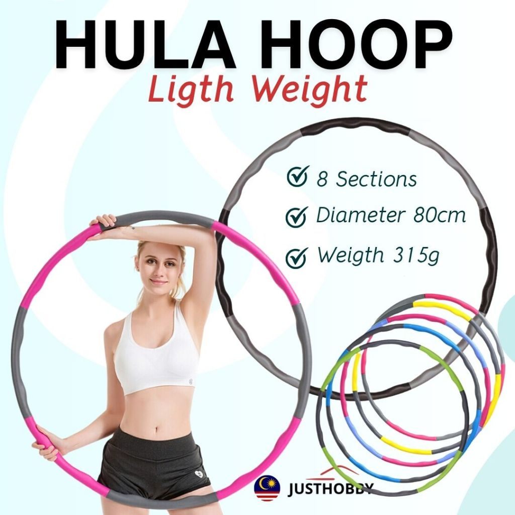 Hula Hoop PVC พับ Hula Hoop Abdominal Slimming อุปกรณ์ออกกําลังกาย Hula Buka Detacheable Hula Game H