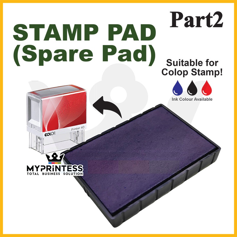 COLOP อะไหล่ Pad/ แผ่นแสตมป์/แผ่นหมึกสํารองสํารองสํารอง P15 P25 P45 P35 P45 P53 P54 P55