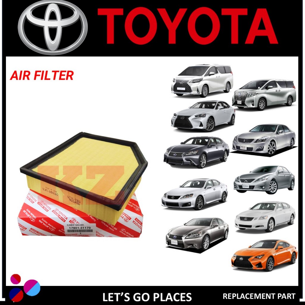 LEXUS GS200 GS250 GS300 GS350 GS450 IS200 IS250 IS300 IS350 RC200 300 350 กรองอากาศ