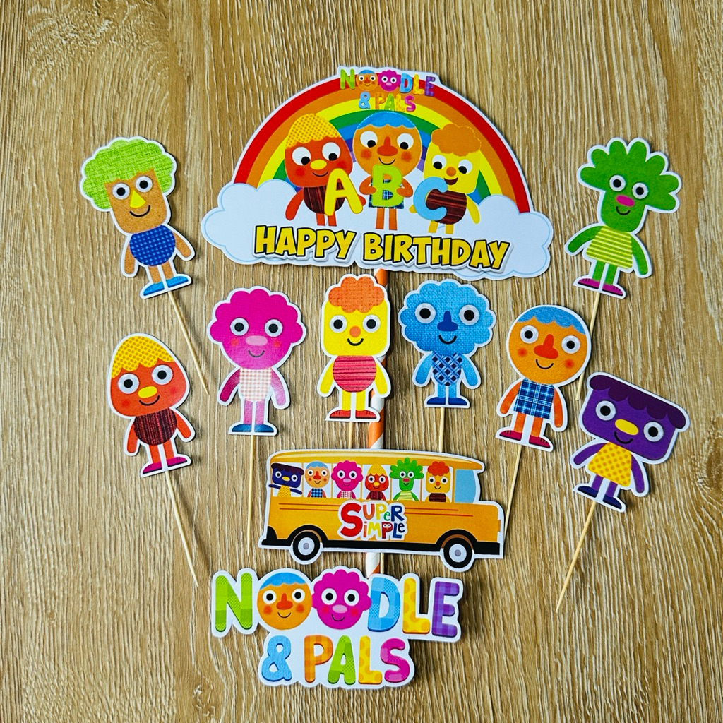 Topper Cake Noodle & pals