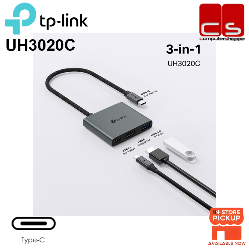 TP-LINK UH3020C (USB Type-C 3 in 1 Hub)