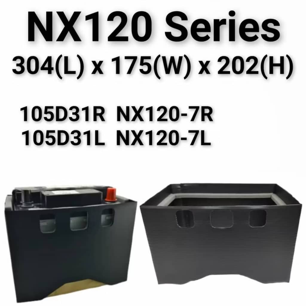 แบตเตอรี่ JACKET NX120 NX120-7L NX120-7R 105D31L 105D31R ฝาครอบป้องกันแบตเตอรี่รถยนต์ / ฝาครอบแบตเตอ