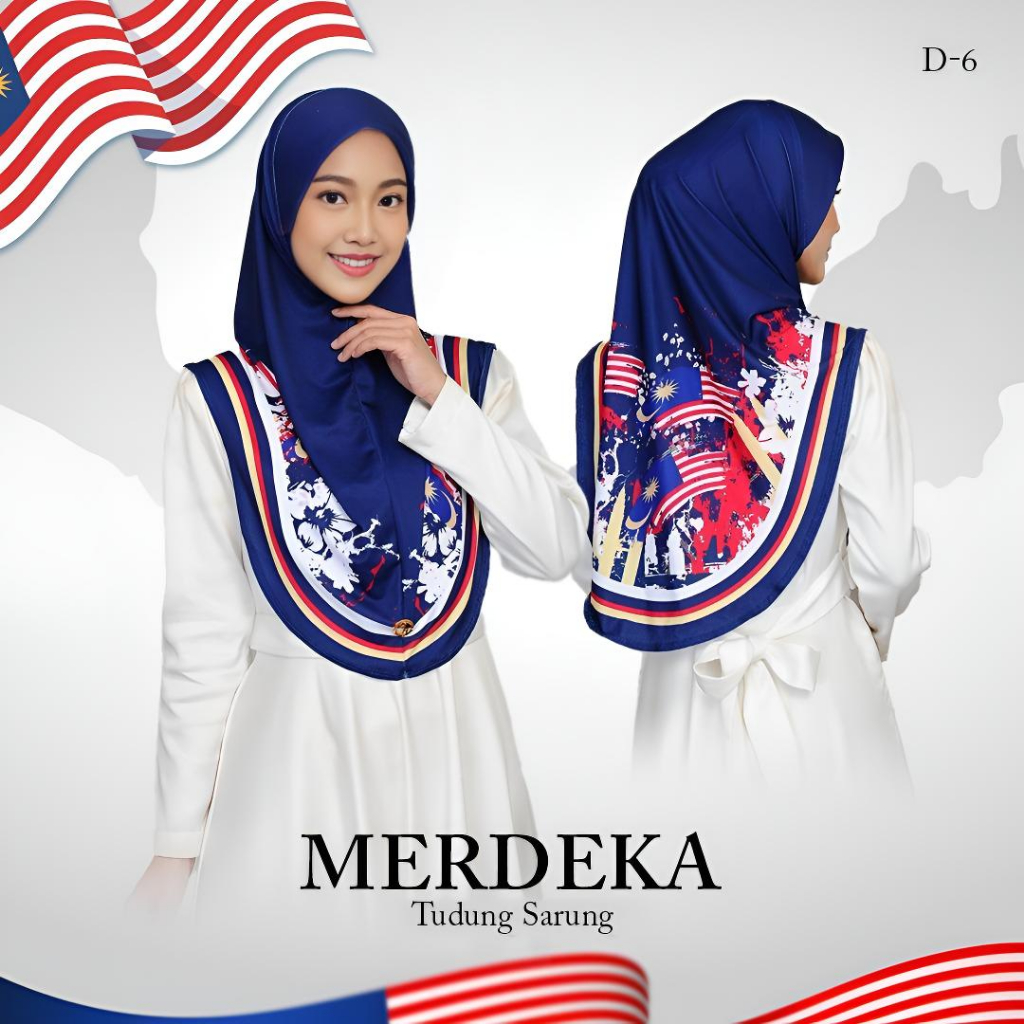 Merdeka 2025 Merdeka Sarung Mosecrepe พร้อมกันสาดแบบเดียวกัน By Vouge Collection