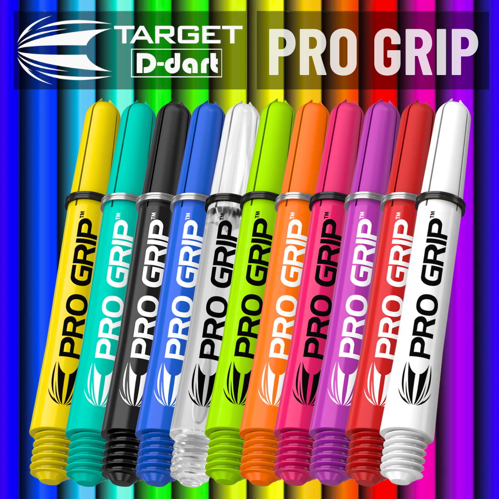 Target Dart Shafts - PRO GRIP Darts Shaft/Stem for soft and steel tip dart 【 3Pcs/Pack】