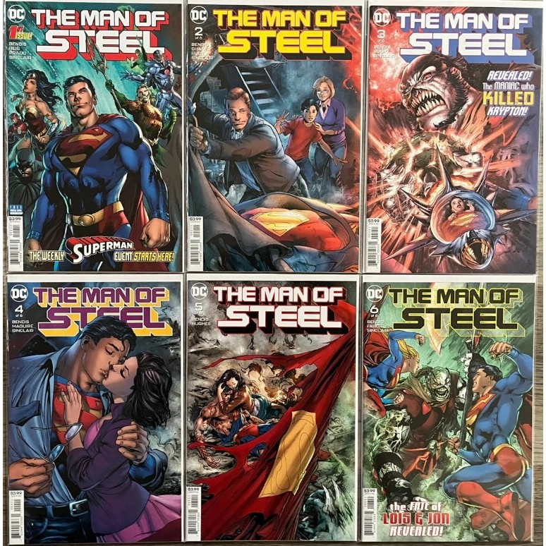 Superman: The Man of Steel 6 ISSUES SET Complete Brian Michael Bendis Series DC Comics