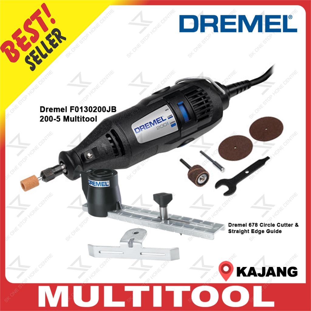 Dremel Multitool COMBO Set F0130200JB 2000 Series 200-5 Multi Tool Set พร้อม Dual Speed+ WorkStation