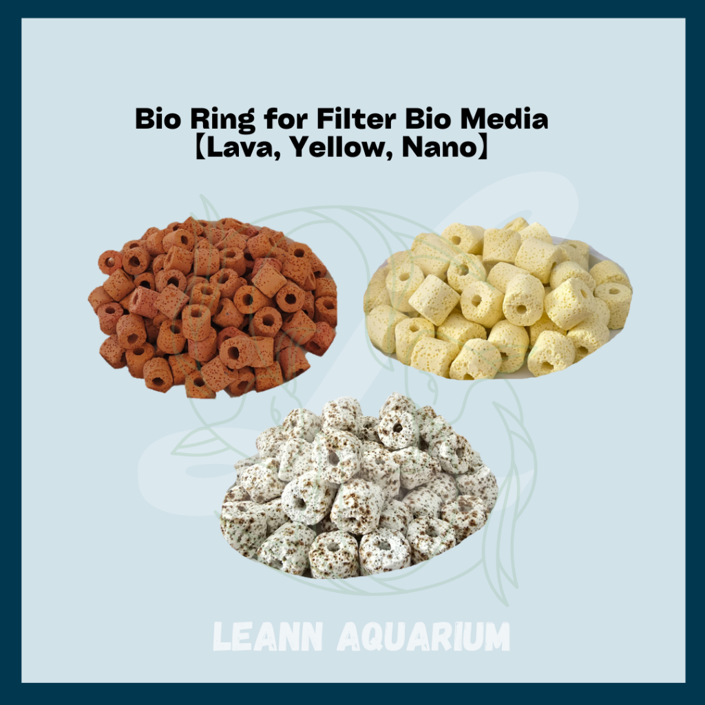 HOT Bio Ring for Aquarium Filter Bio Media Lava, Yellow, Nano