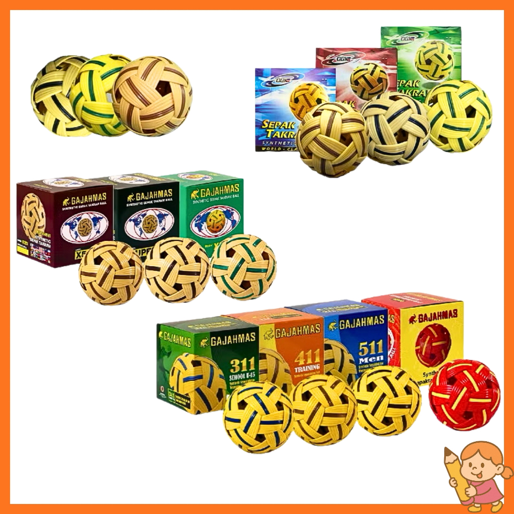 ลูกฟุตบอล TAKRAW / ฟุตบอล [เริ่มต้น / OGK / GAJAHEMAS]