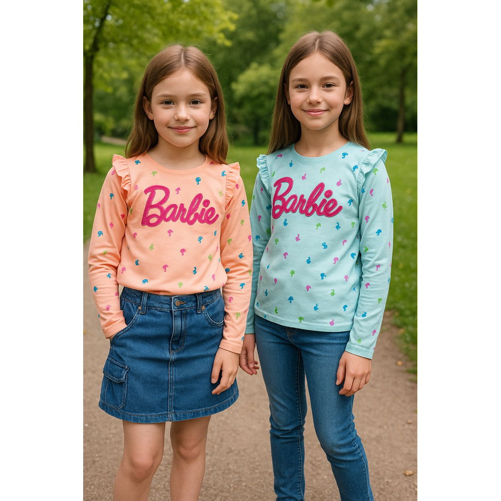 ❤️มาใหม่❤️PREMIUM TSHIRT KANAK2 PEREMPUAN LONG SLEEVE Ruffle Premium SZ 12-18Y