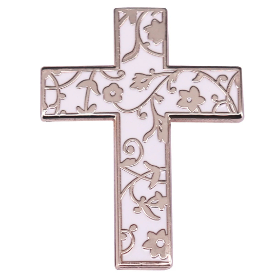 เข็มกลัด FLOWER CROSS ENAMEL FLOWER CROSS ENAMEL PIN