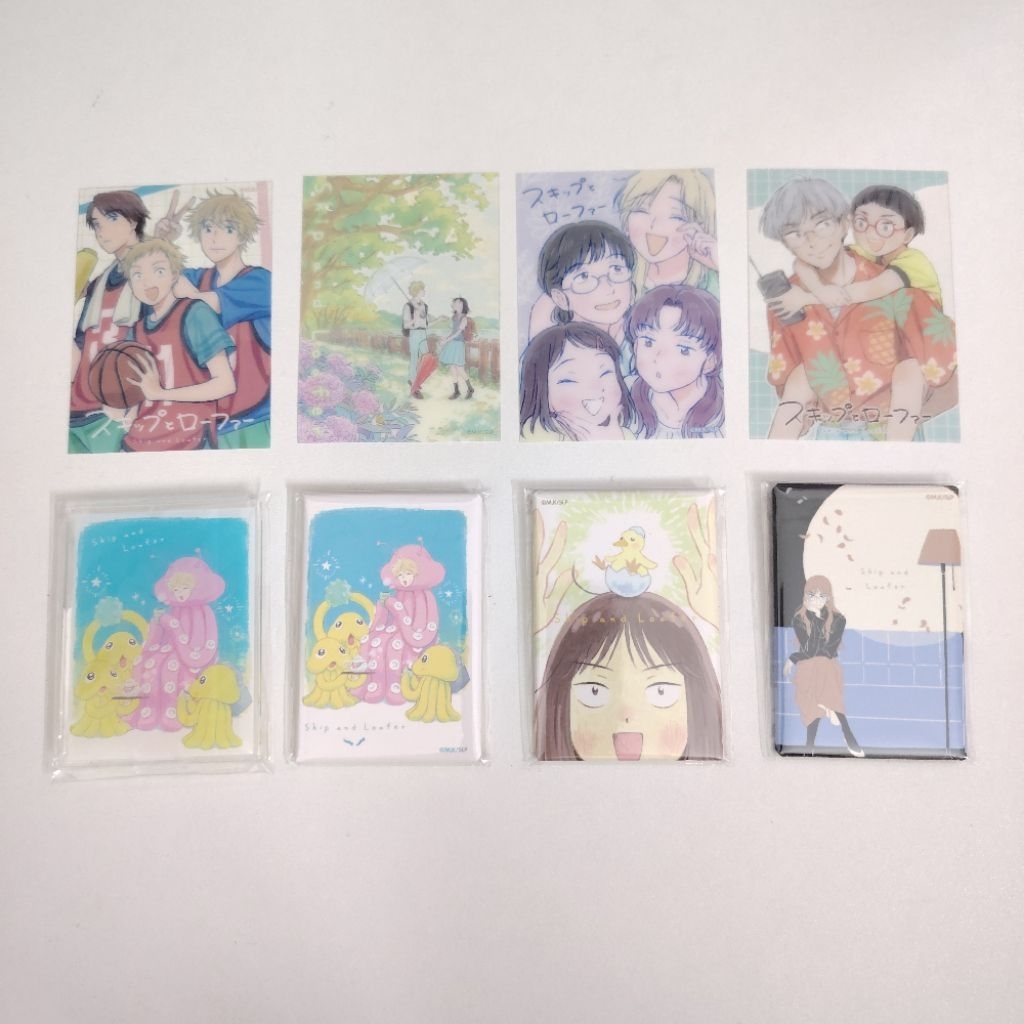 Skip and Loafer อย่างเป็นทางการ merch dmm ichiban kuji clear card badge ขาตั้งอะคริลิค standee mitsu