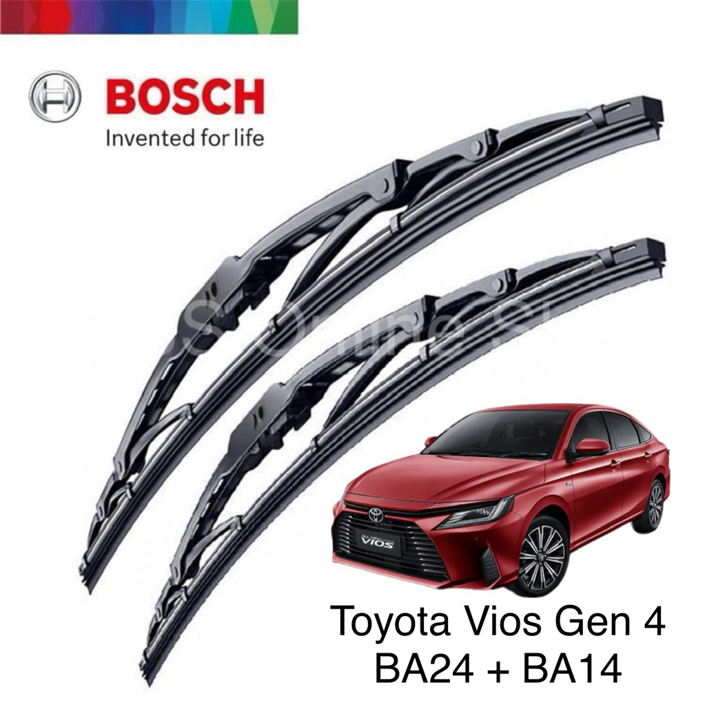 ที่ปัดน้ําฝน Bosch Advantage Series [Toyota Vios Gen 4] (NGC100) (22-Present) : BA24 + BA14