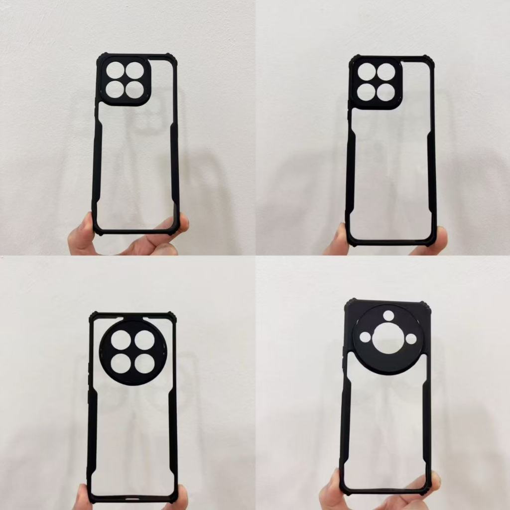 HONOR X6C/HONOR X7C/HONOR X9C/HONOR X9C SMART/HONOR 200 SMART อะคริลิคโปร่งใสกันชน Hard Casing