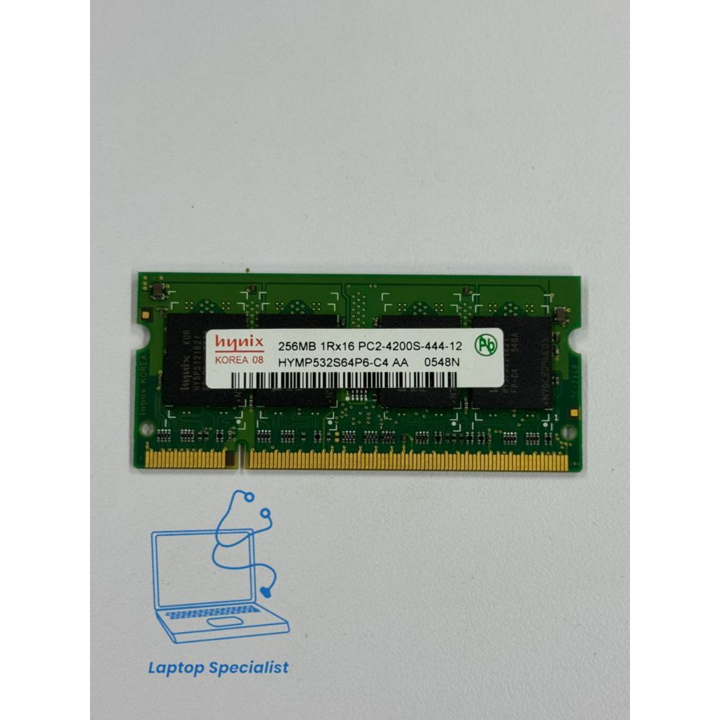 Hynix 256MB DDR2 PC2-4200 SO-DIMM แล็ปท็อป RAM HYMP532S64P6-C4 AA CL4