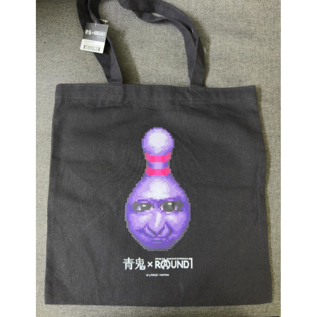 (NEW) กระเป๋าโท้ทสีดํา " Ao Oni " Round One Limited Edition