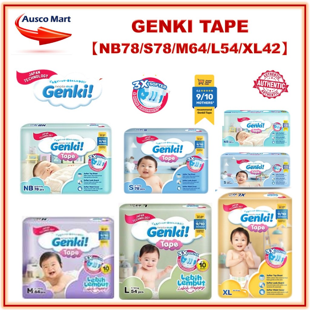 GENKI TAPE MEGA PACK แพ็คเดียว