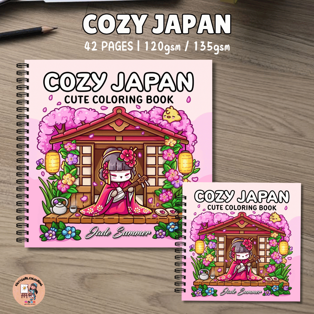 COZY JAPAN By Jade Summer Coouring Book 42 หน้า