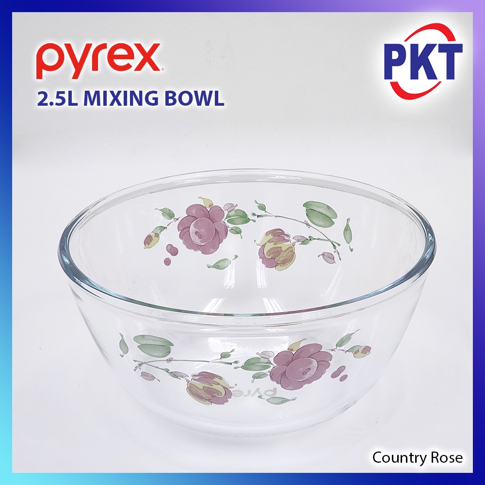 Pyrex Borosilicate Glass Bakeware ชามผสม 2.5 ลิตร – ชามผสมแก้วขนาดใหญ่ขนาดใหญ่ขนาดใหญ่ขนาดใหญ่ [Core
