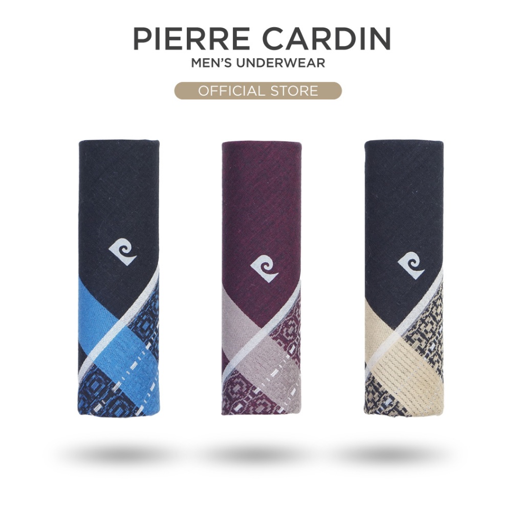 ผ้าเช็ดหน้าผ้าฝ้าย Pierre Cardin (3 ชิ้น) PH222 DSN41