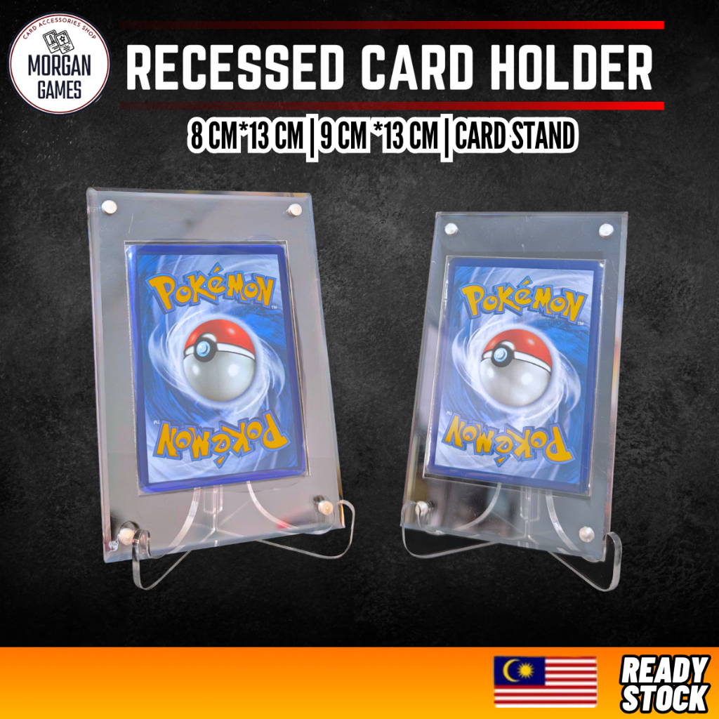 【Morgan Games】[Ready Stock] Magnetic Recessed Card Holder | 强磁凹槽款卡砖 | Fit for TCG Pokemon OP etc