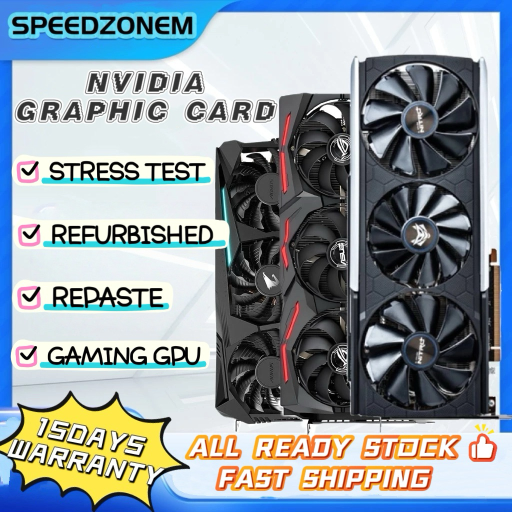 กราฟิกการ์ด Nvidia GPU GTX/RTX 1660Super/TI / 2060 / 2060Super / 3060 / 3060TI / 3070 / 3070TI /3080