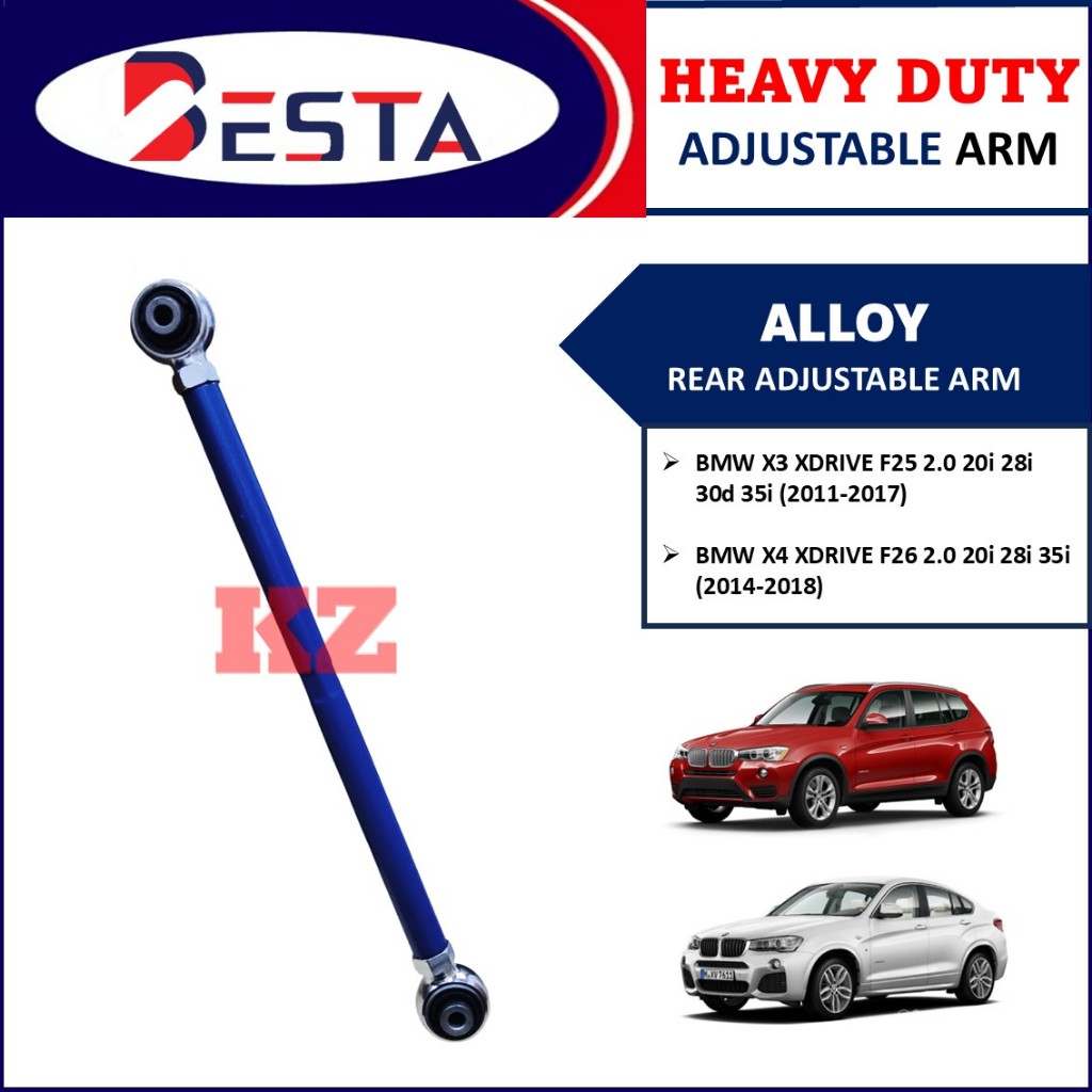 BMW X3 XDRIVE F25 20i 28i 30i 35i X4 XDRIVE F26 REAR ADJUSTABLE ARM LONG - BESTA