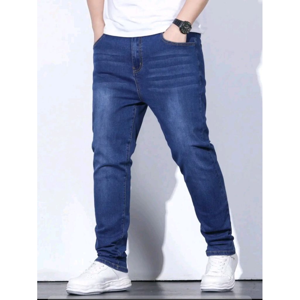 ❤️‍🔥 กางเกงยีนส์ seluar slim fit kain getah [26-40]