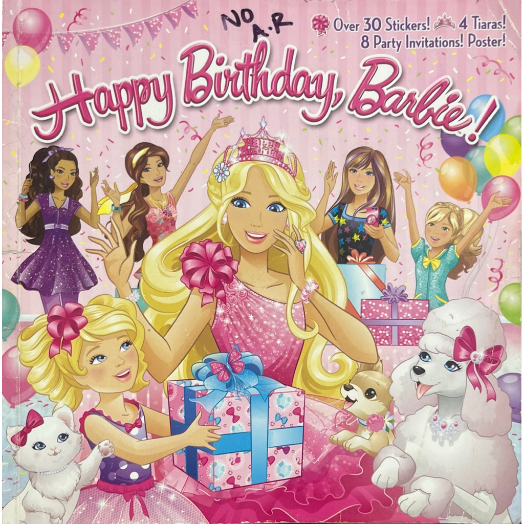 หนังสือมือสอง US Barbie:Happy Birthday Barbie(ไม่มีสติ๊กเกอร์)