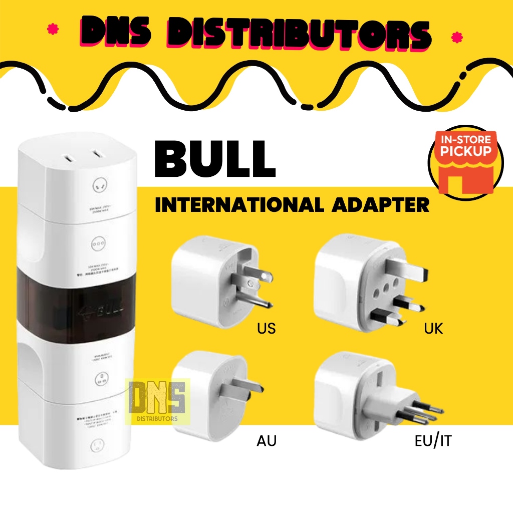 Bull Universal Adapter Travel International Adapter Plug Universal Adapter Charger Travel 公牛