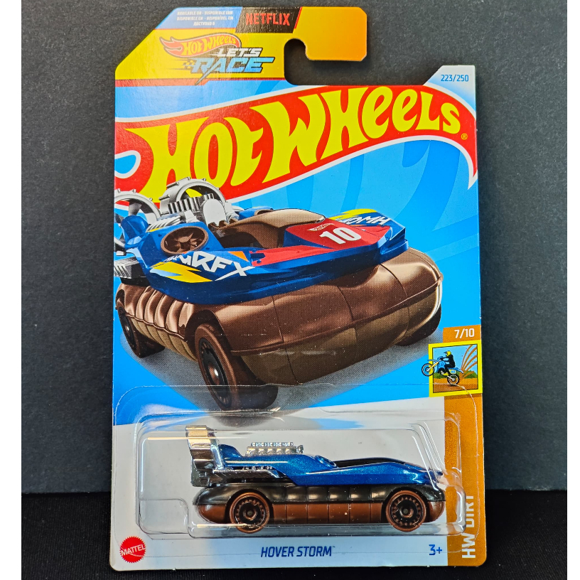 Hot Wheels Hover Storm "Netflix Lets Race" - สีน้ําเงิน (223/250 - 2024 - HW DIRT 7/10)