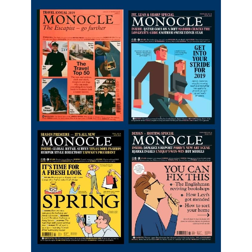 MONOCLE (อ่านกลับออกนิตยสาร UK) • ISSUE No.1• ISSUE No.120 • ISSUE No.122 • No.128 - 2019