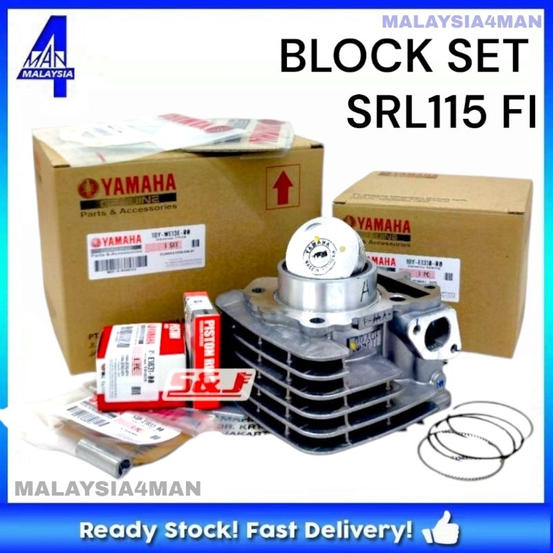 YAMAHA SRL115 FI LAGENDA 115 FI CYLINDER BLOCK SET STANDRAD FULL SET