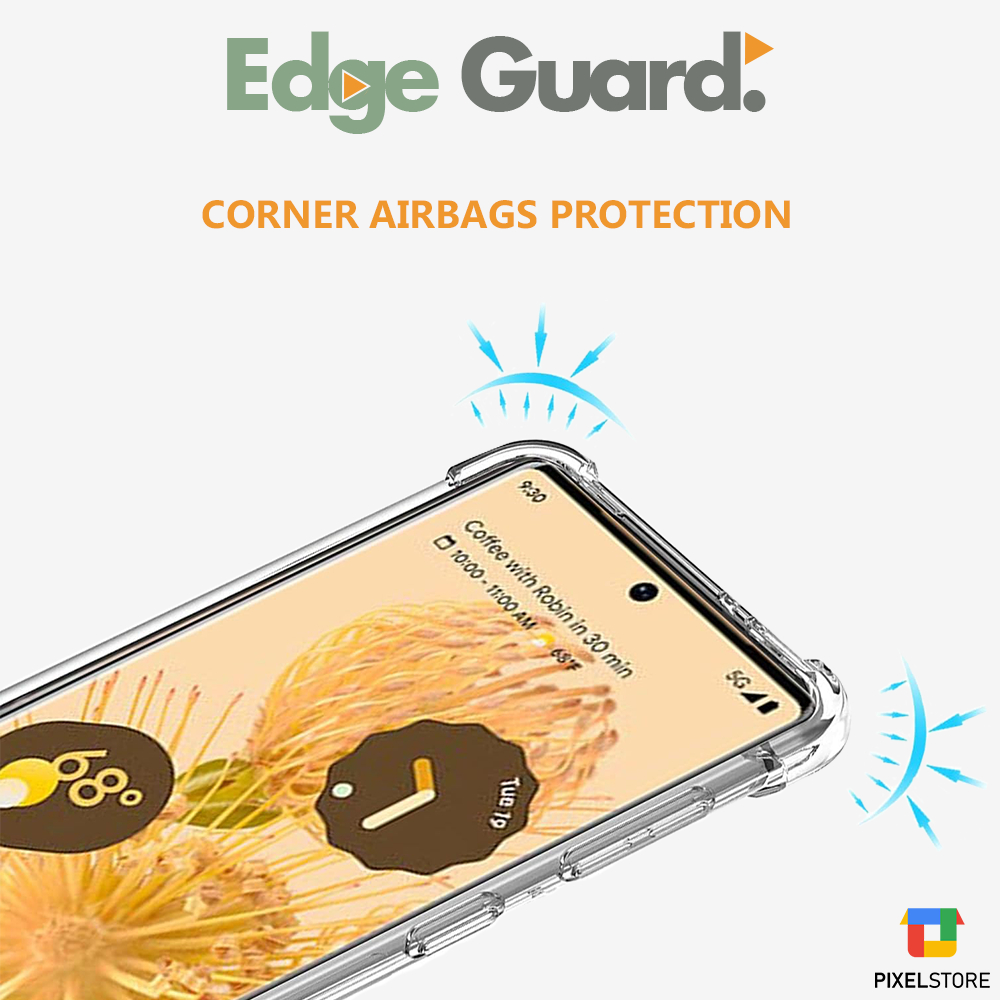 Edge Guard TPU กันชนสําหรับ Google Pixel 10/10Pro/10ProXL/9a/9/9Pro/9ProXL/8/8Pro/8a/7/7Pro/7a/6/6Pro/6a/5/5a ราคา ถูกที่สุด ดีลบีเคเค แกลเลอรีภาพที่ 6