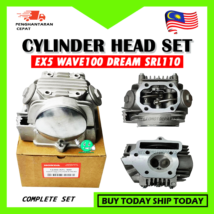 EX5 WAVE100 DREAM SRL110 SRE CYLINDER HEAD มาตรฐาน STD ครบชุด