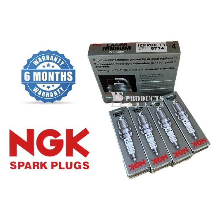 1 ชุด 4 ชิ้น Honda City SEL TMO / Jazz GD GE (2002~2013) หัวเทียนเลเซอร์อิริเดียม IZFR6K13 ( 9807B-5