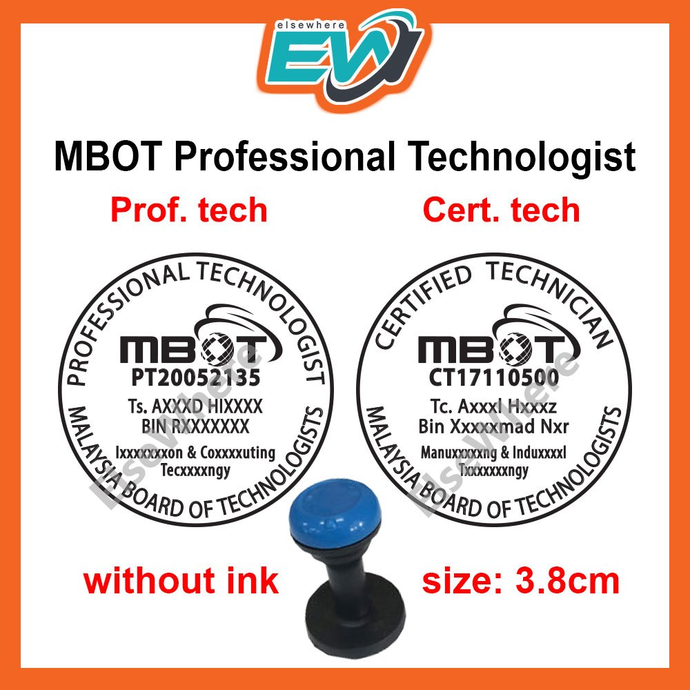 Cop MBOT Board of Technologists / MBOT Stamp Board of Technologist