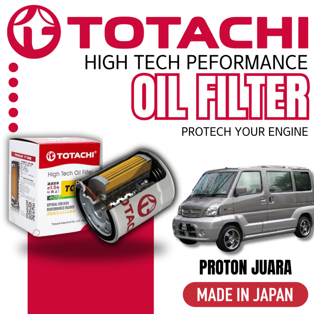 TOTACHI Japan Hight Tech Performance Oil Filter Juara Proton TC-1065