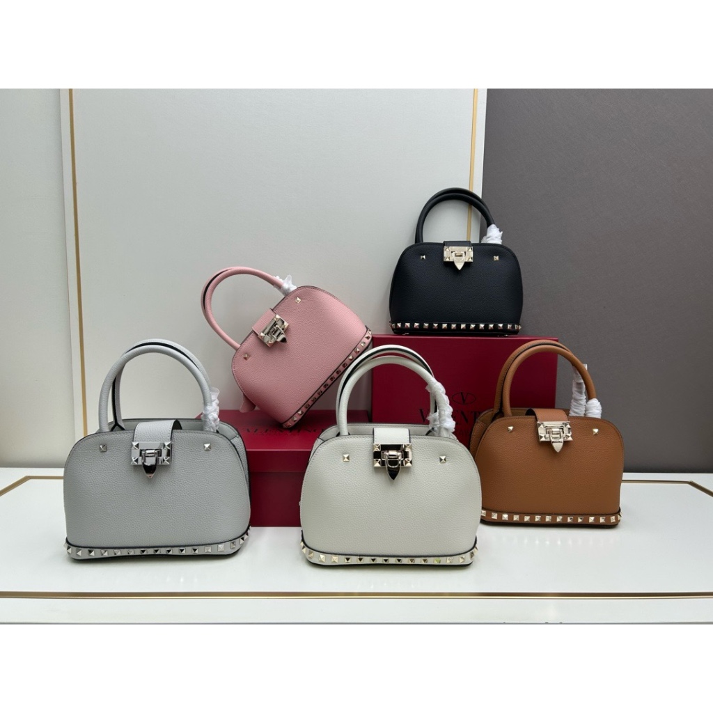 กระเป๋าถือผู้หญิง VLTN กระเป๋าโท้ทสีดําผู้หญิงกระเป๋าหนังผู้หญิง