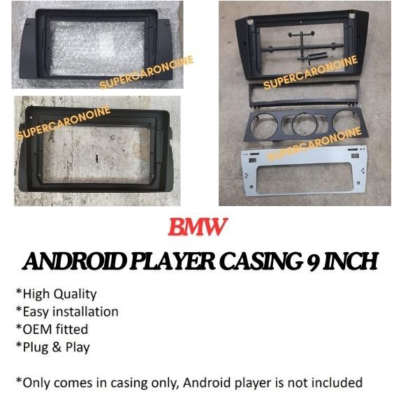 ปลอกเครื่องเล่น Android 9 นิ้วสําหรับ BMW E39 1995 - 2003 , BMW E46 1998 - 2005 ,BMW E90 2005 - 2012