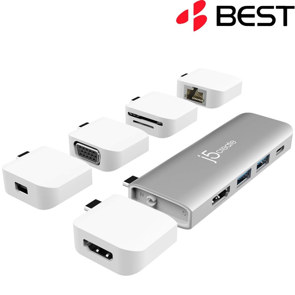 J5create ULTRADRIVE Kit USB-CTM Multi-Display Modular Dock J5JCD389