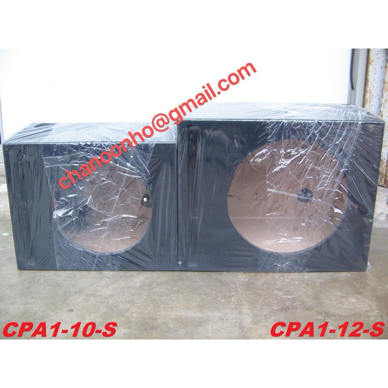 CAR ROUND SUBWOOFER BOX WOOFER BOX 10 / 12 INCH พร้อมลําโพงติดรถยนต์แบบเต็มช่อง