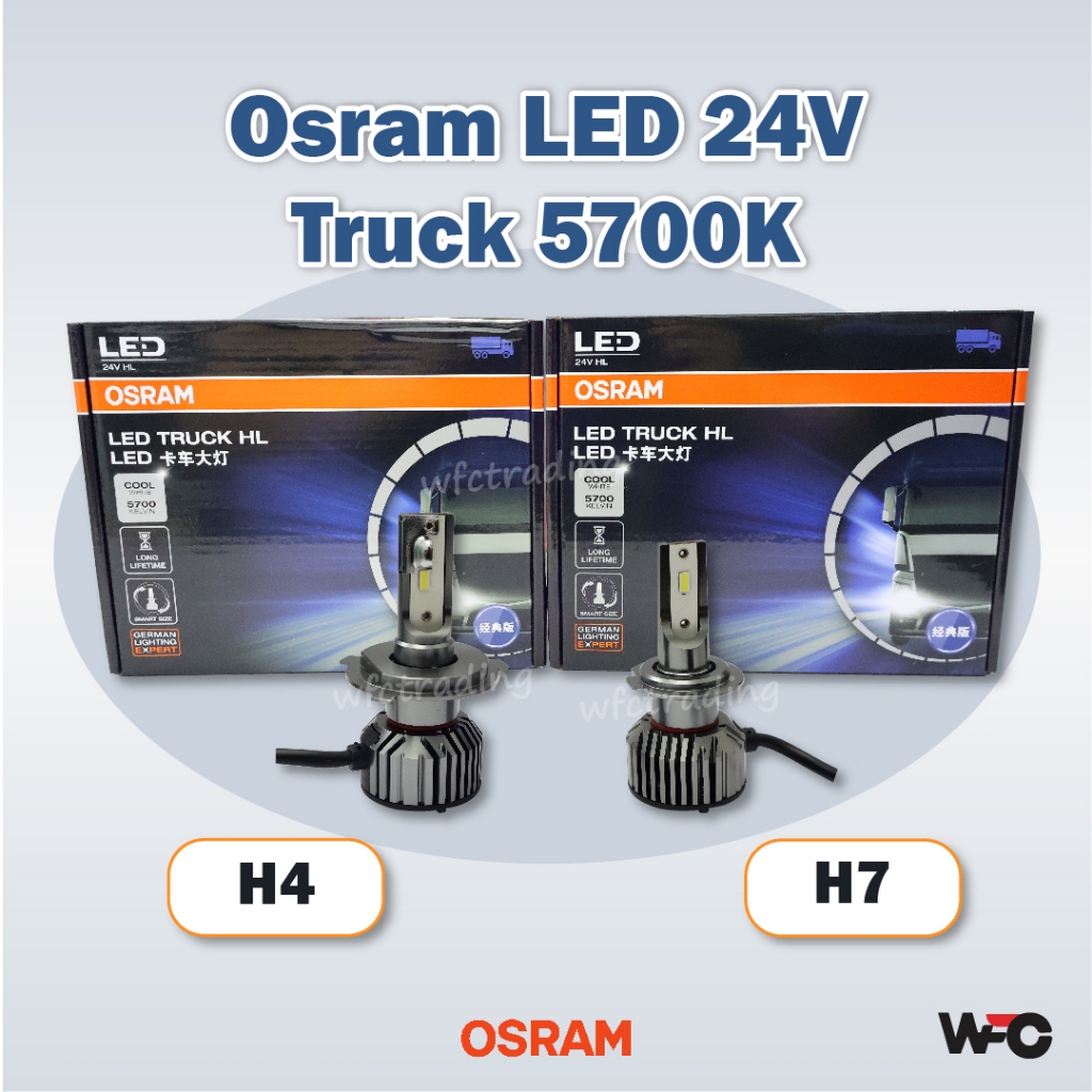 Osram Led 24V ขนาด H4 H7 LED TRUCK HL Nice สินค้าแรงดันไฟฟ้า Dc24V Led 5700K Narva LED