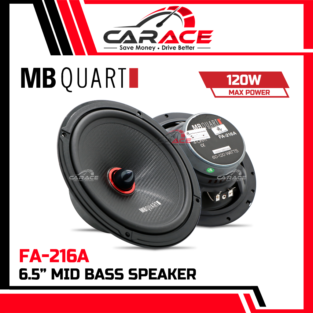 MB Quart FA Series 6.5" ลําโพงเสียงกลาง Kereta MidBass Spk 120W MBQuart FA-216A
