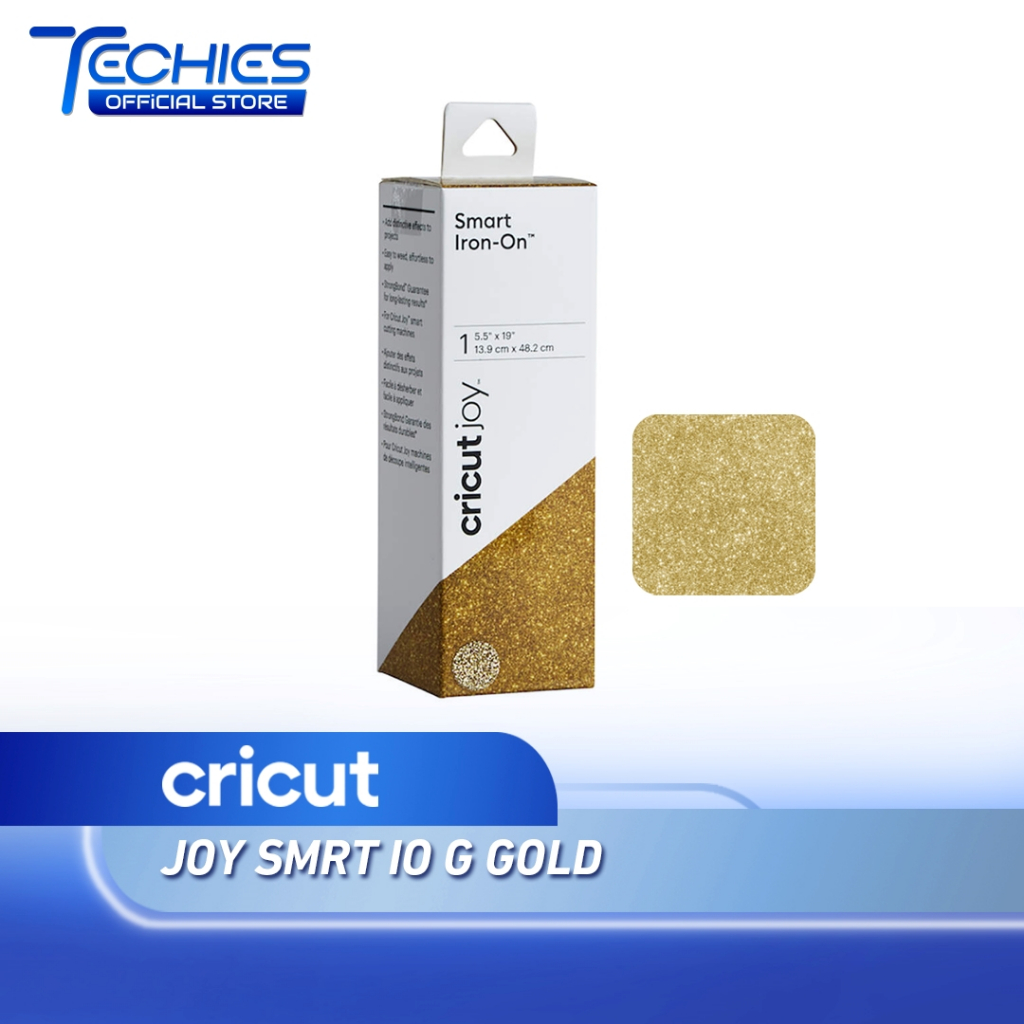 CRICUT Joy Smart Iron On Glitter Gold 5.5X19 2007221
