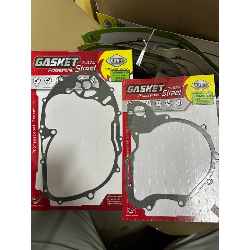 YAMAHA VIRAGO535 CLUTCH & MAGNET GASKET 0 BLAC KLAS GASKET ENGIN ENGIN VIRAGO-535 VIRAGO 535 YAMAHA