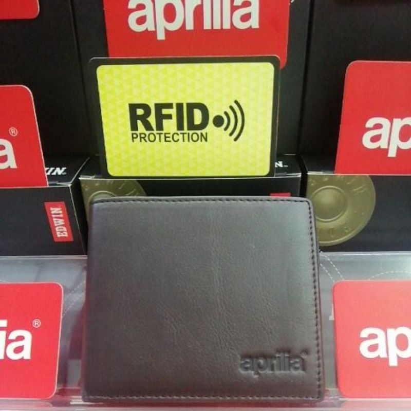 Aprilia RFID Leather Wallet 14Card Compartment และ 2Pocket Money 1Zipper Pocket Money Coin